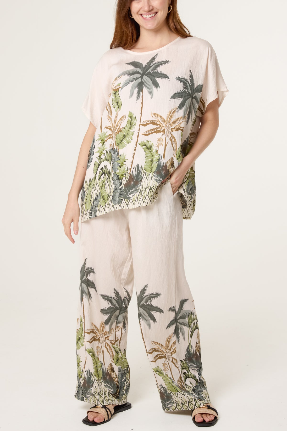 Tropical Palm Tree Print Co-Ord