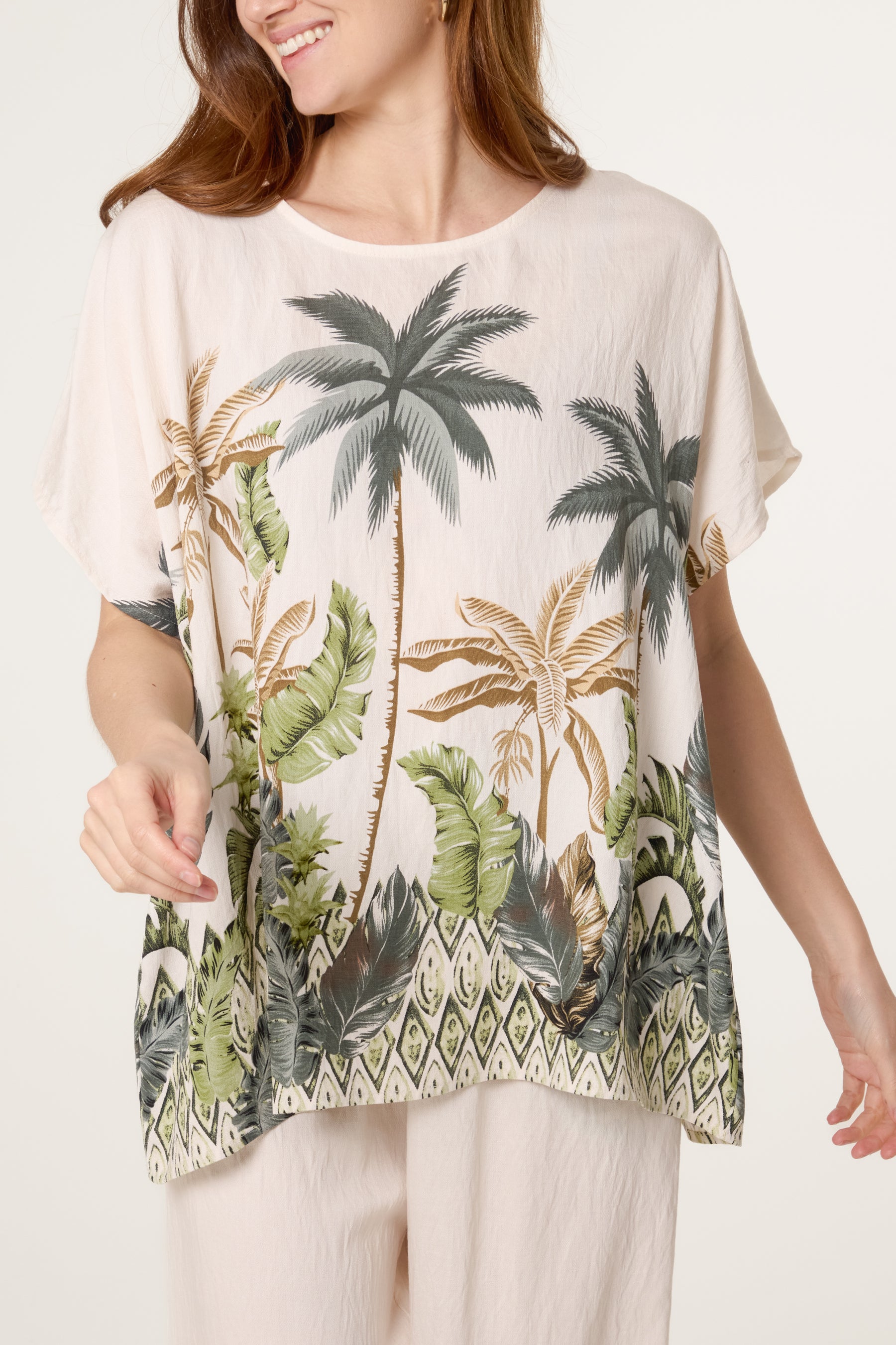 Tropical Palm Tree Print Co-Ord