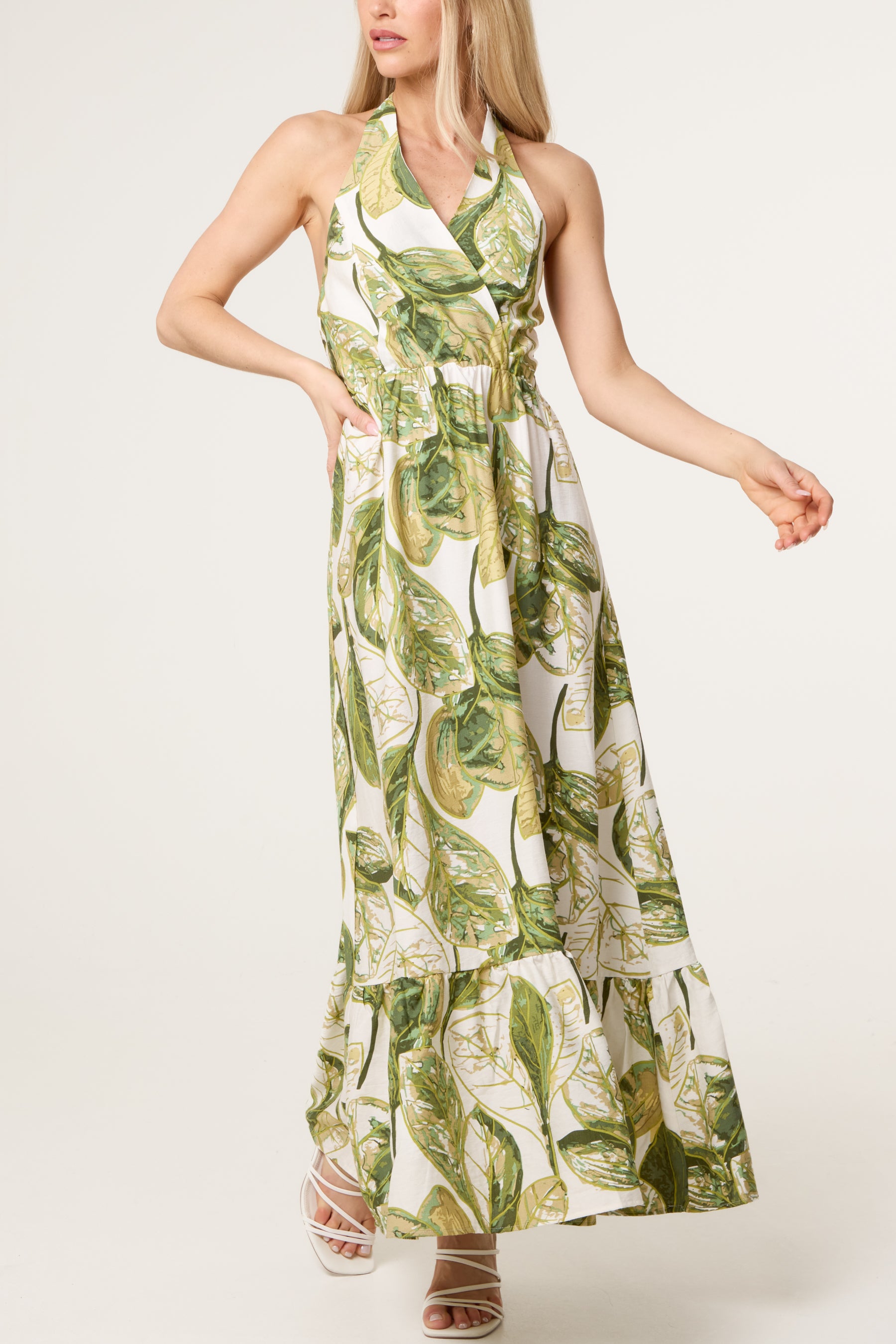 Leaf Print Dress