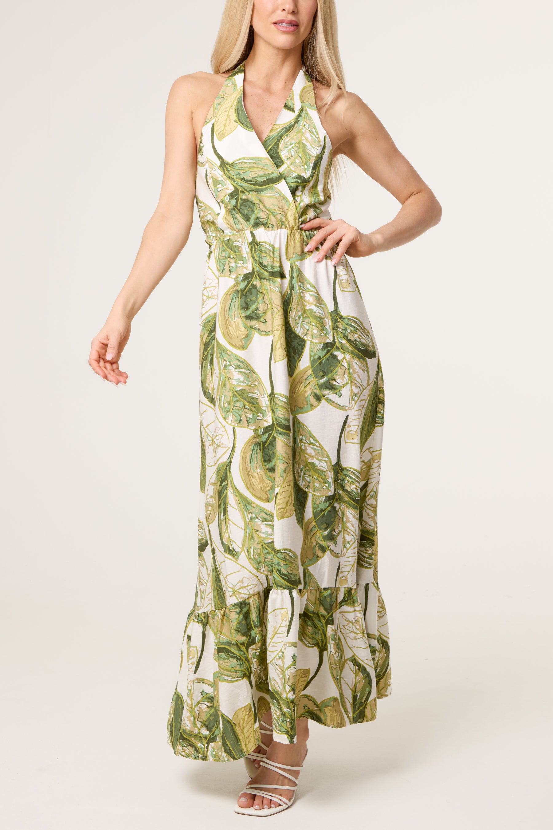 Leaf Print Dress