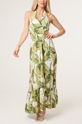Leaf Print Dress
