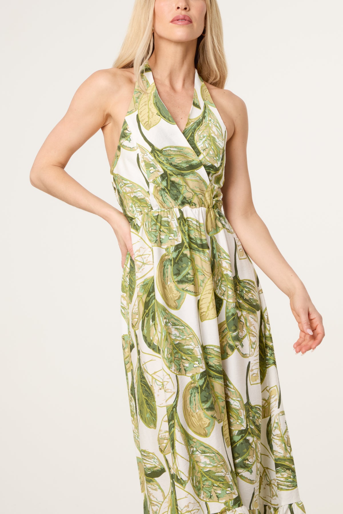 Leaf Print Dress