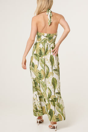 Leaf Print Dress