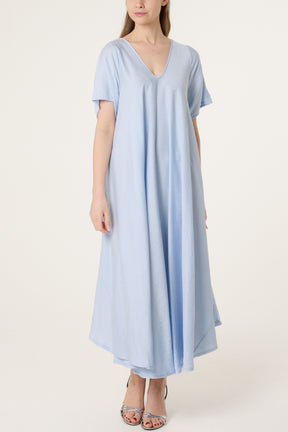 Diamante V-Neck Relaxed Dress
