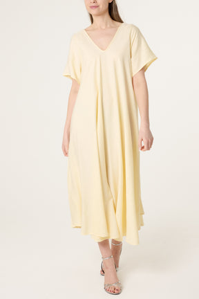 Diamante V-Neck Relaxed Dress