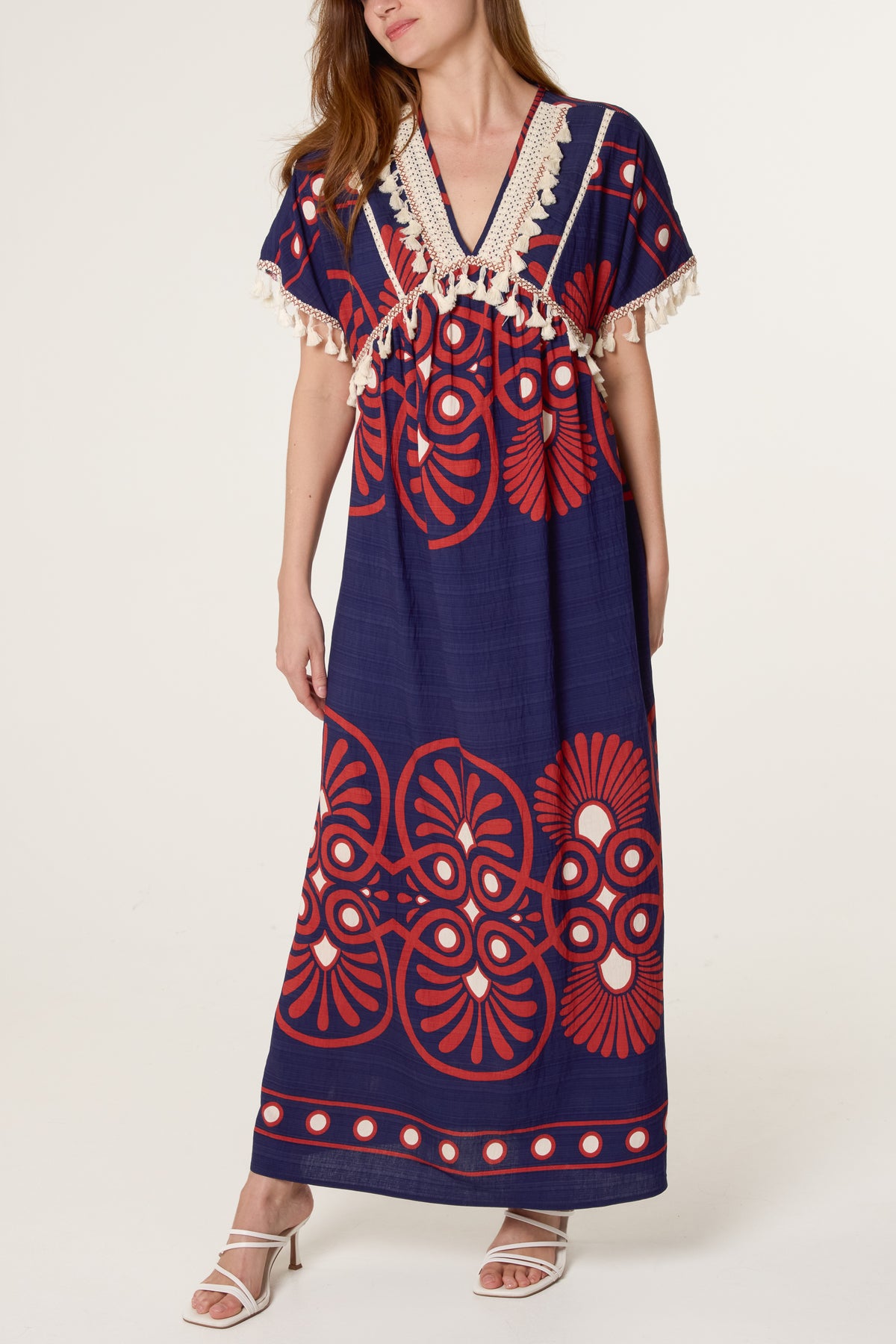 Ornate Border Boho Maxi Dress