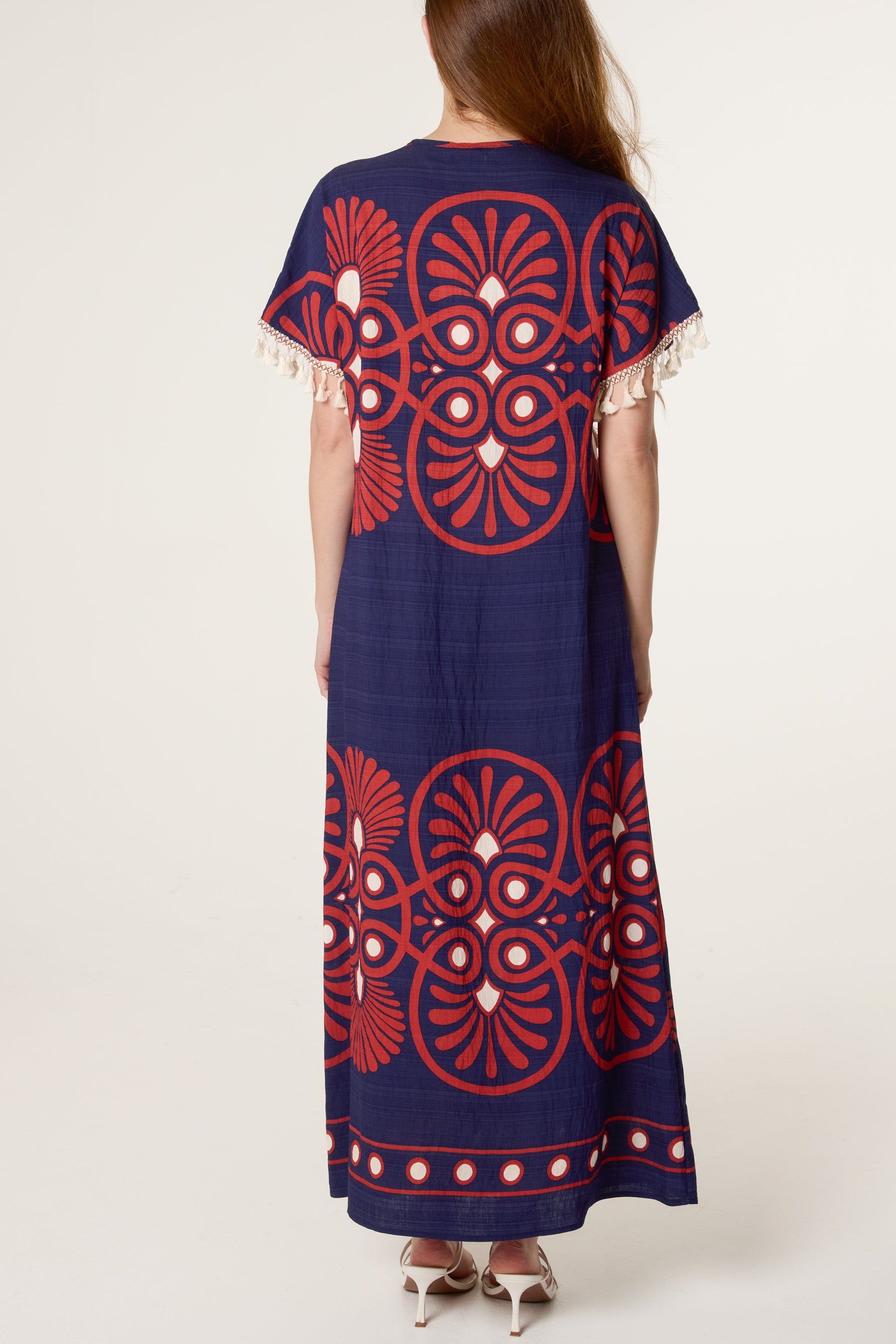 Ornate Border Boho Maxi Dress