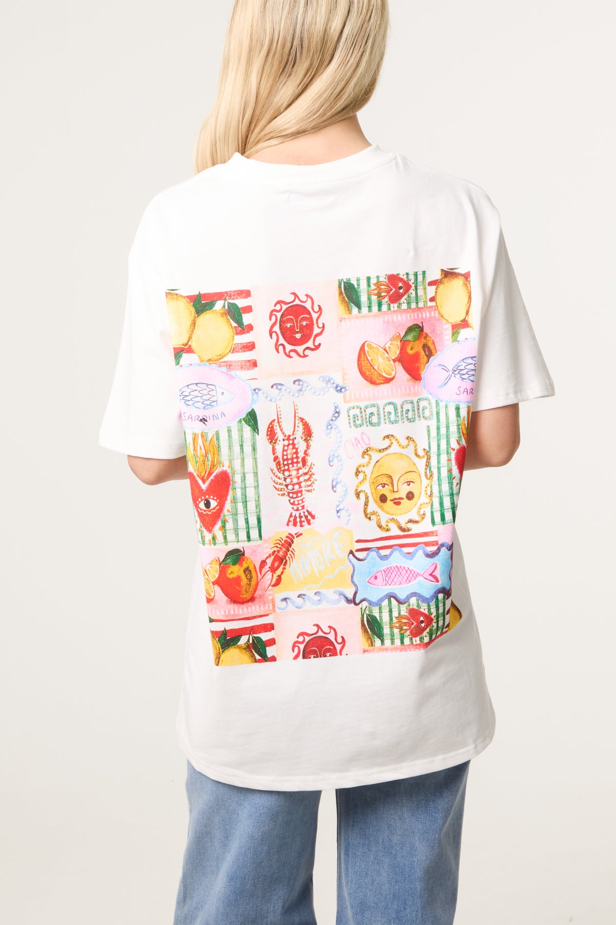 Embellished Summer Postcard T-Shirt