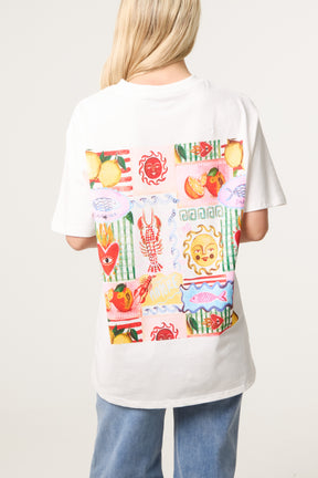 Embellished Summer Postcard T-Shirt