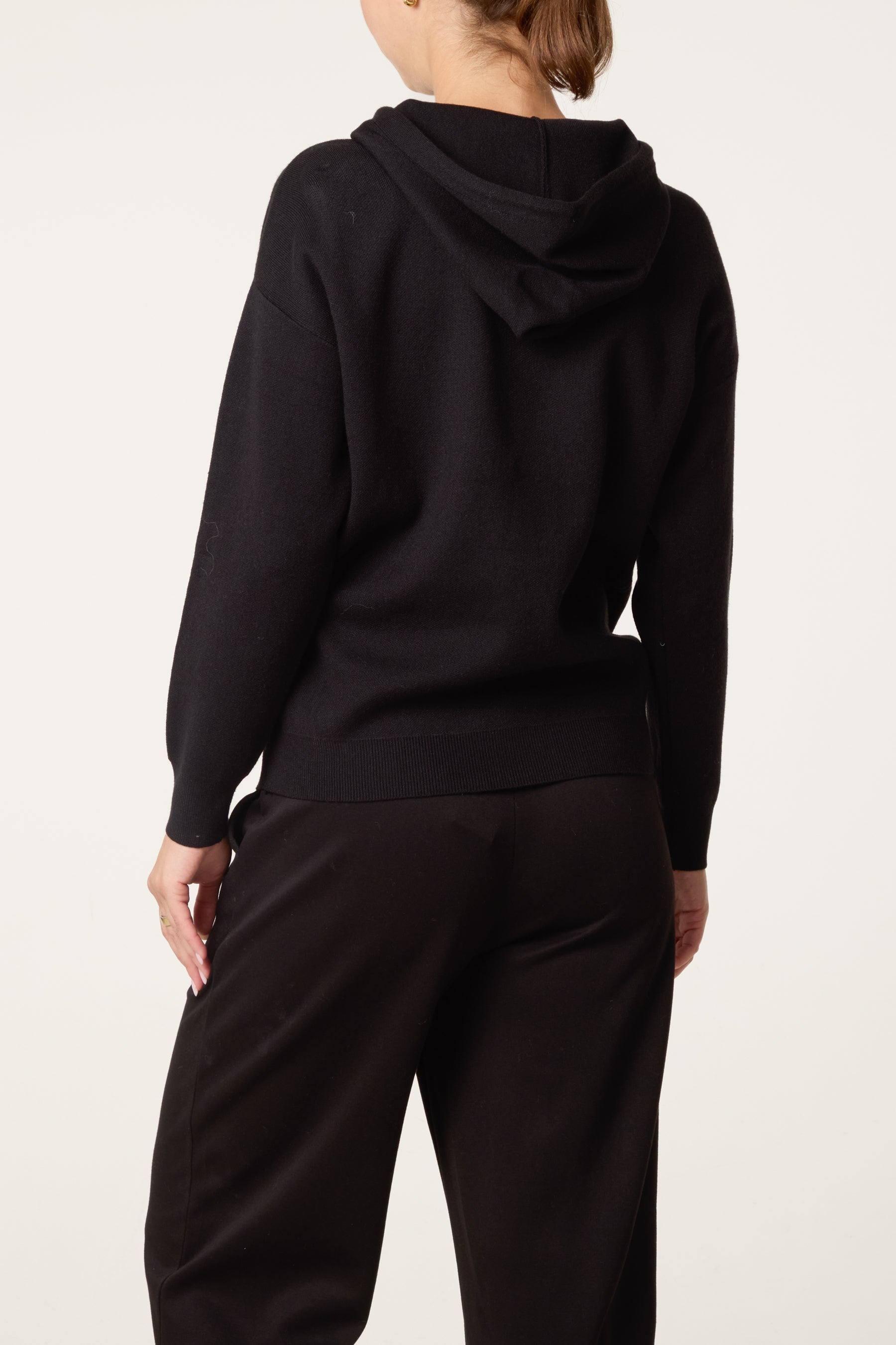 Embellished Heart Hooded Knit Jumper