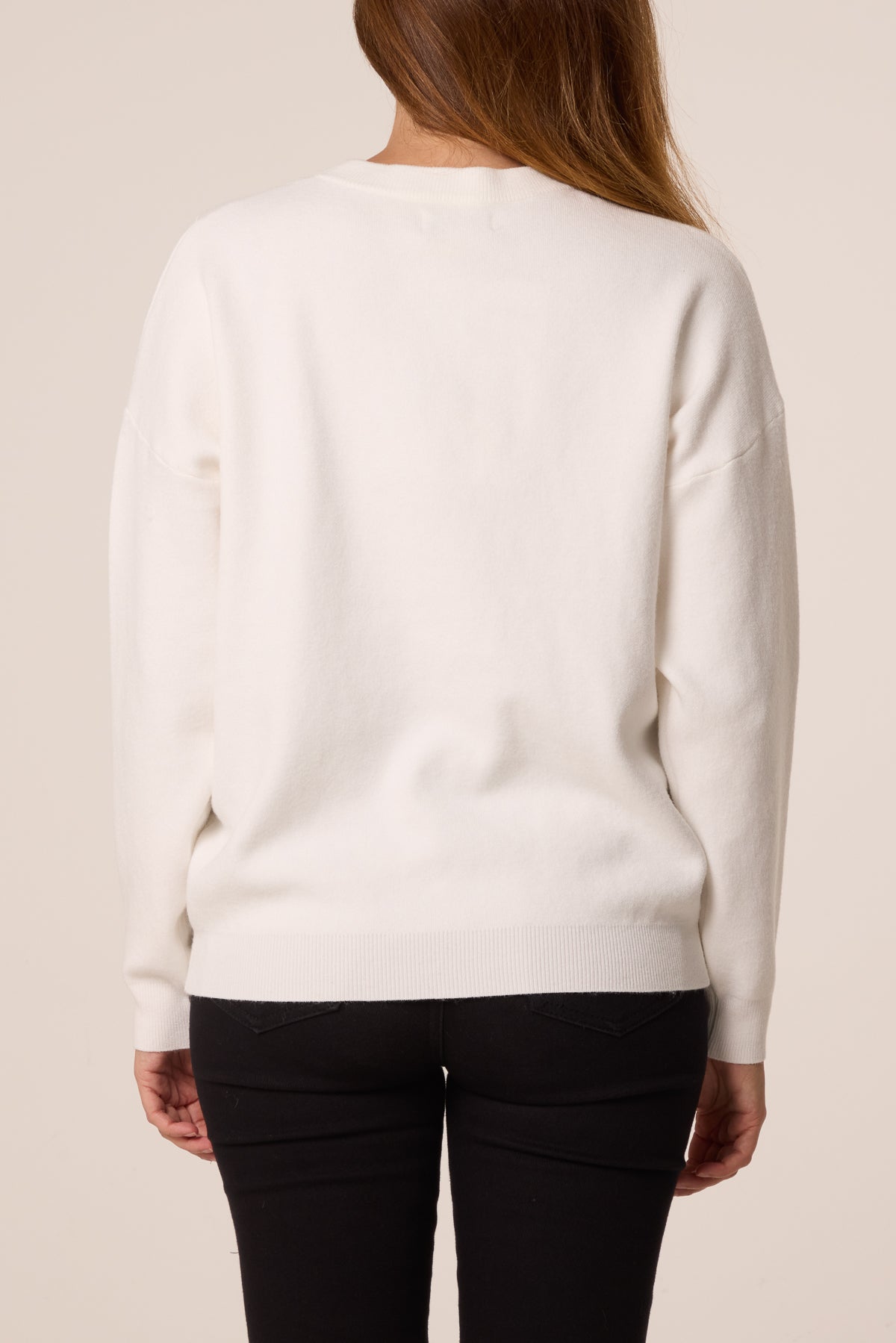 Sequinned Christmas Lights Knit Jumper