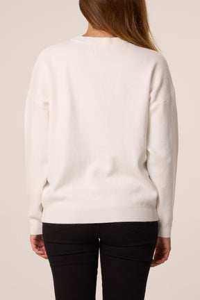 Sequinned Christmas Lights Knit Jumper
