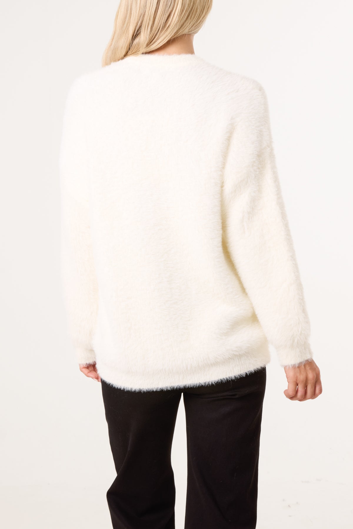 Embellished Fluffly Xmas Jumper