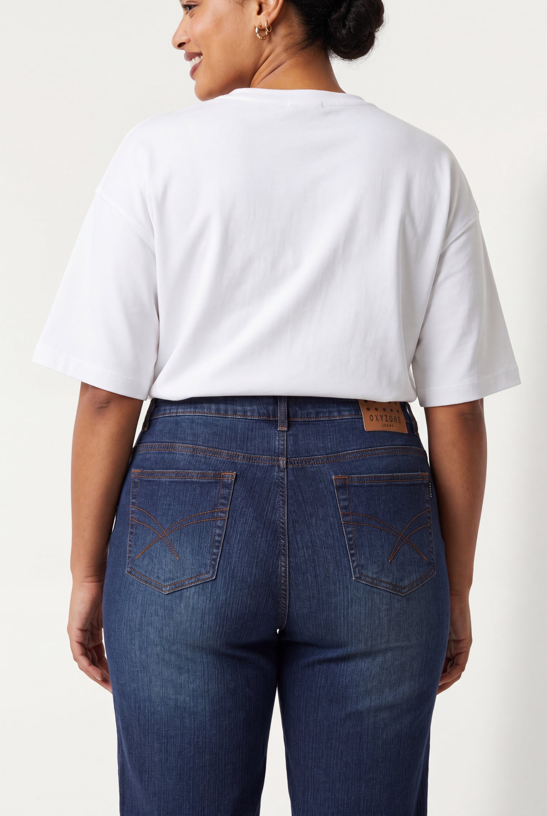 Curve Double Button Jeans