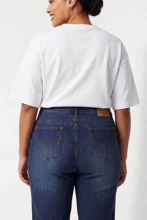 Curve Double Button Jeans