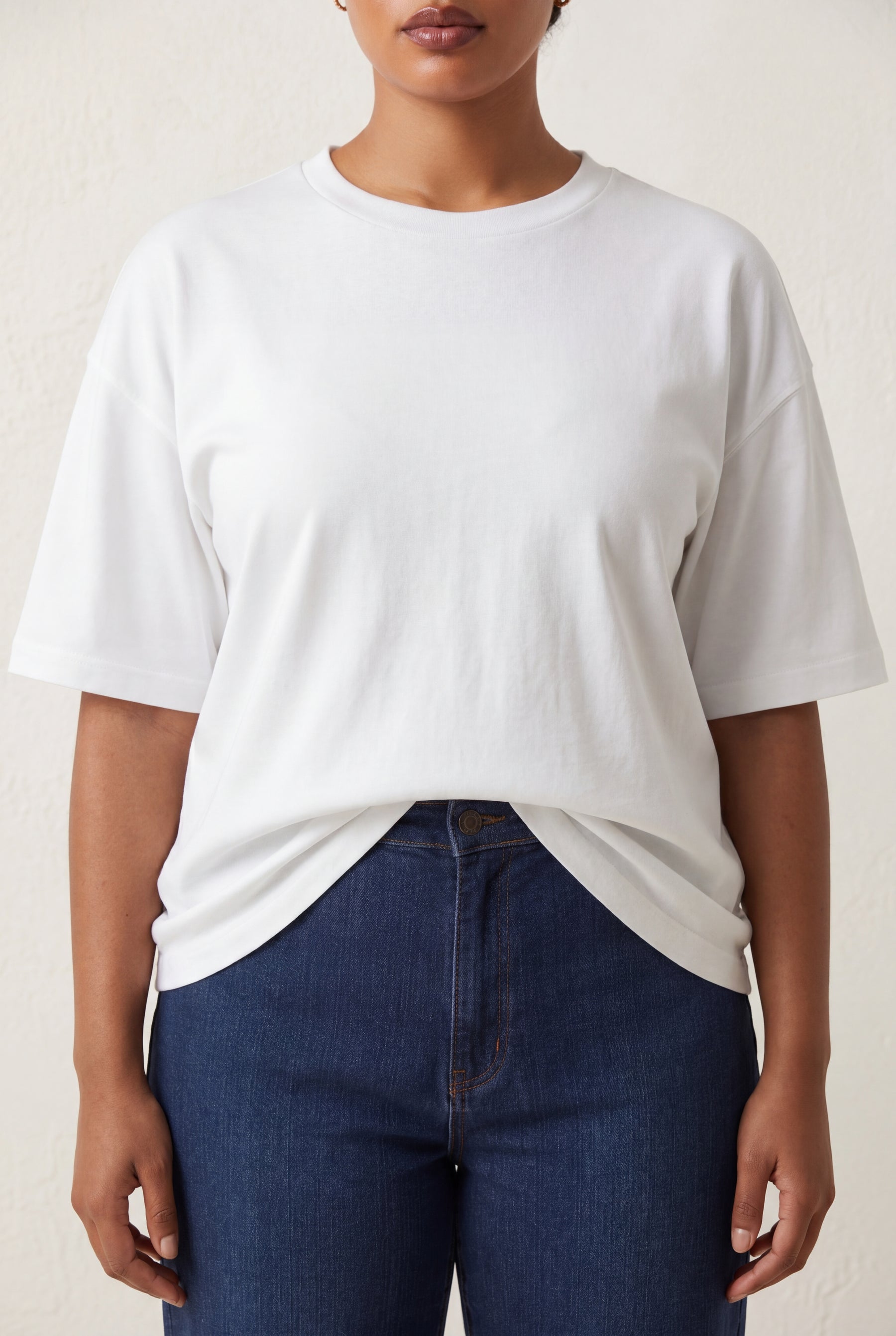 Curve Double Button Jeans