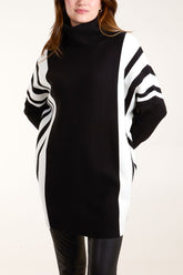 Striped Relaxed Batwing Jumper