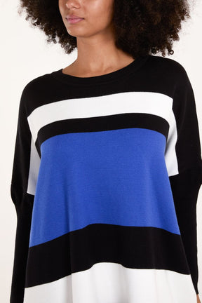 Multi Stripe Colour Block Jumper