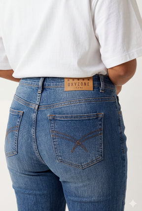 Curve Double Button Jeans