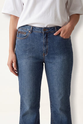 Curve Double Button Jeans