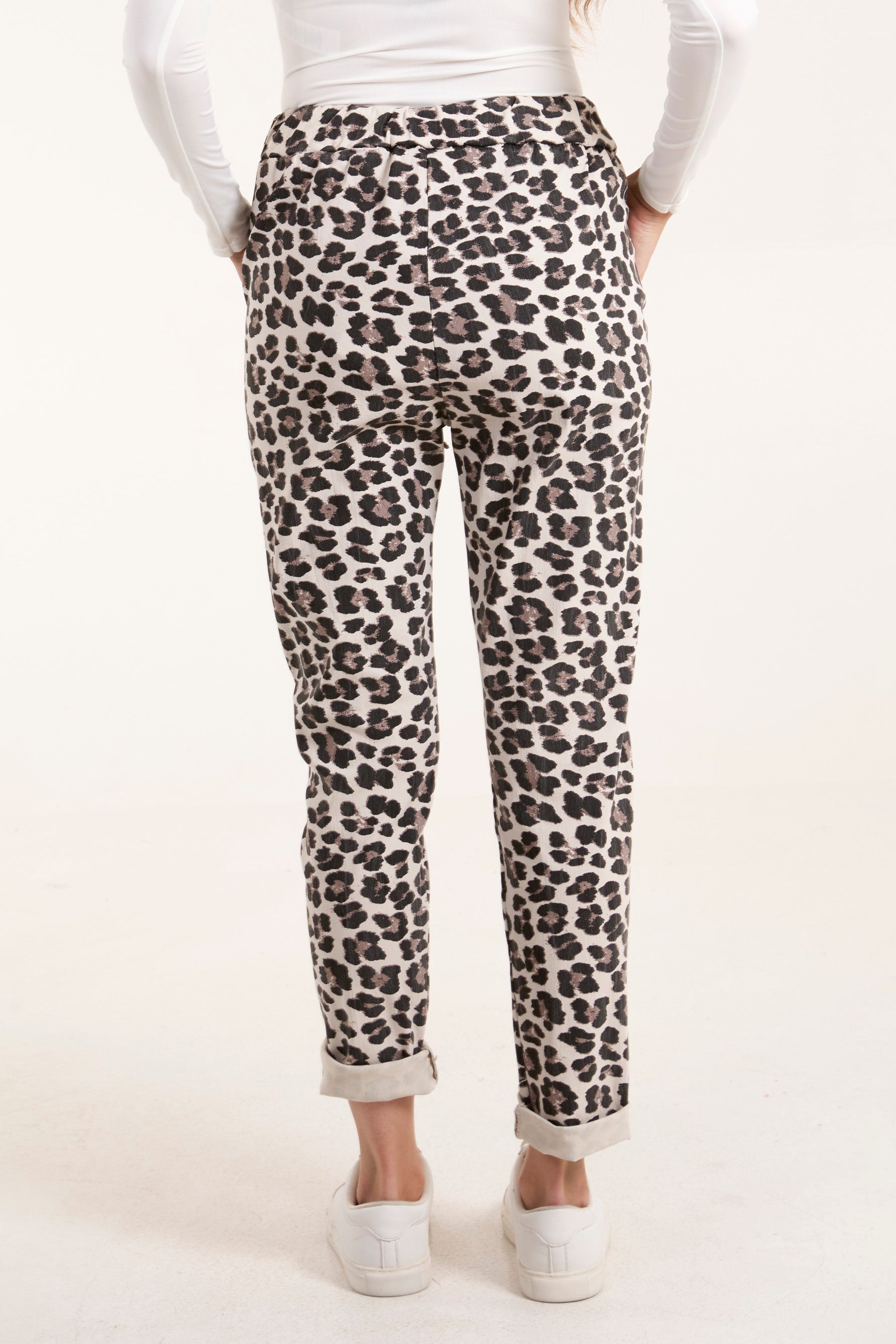 Leopard Magic Drawstring Trousers