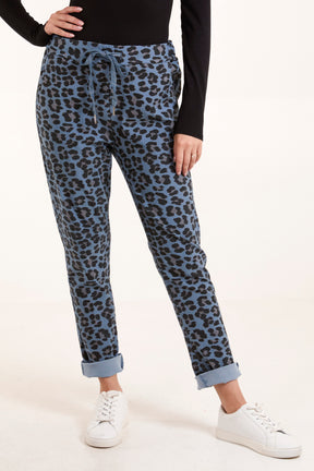 Leopard Magic Drawstring Trousers