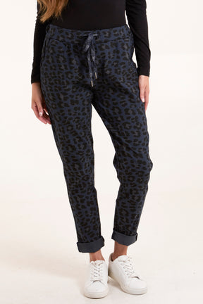 Leopard Magic Drawstring Trousers