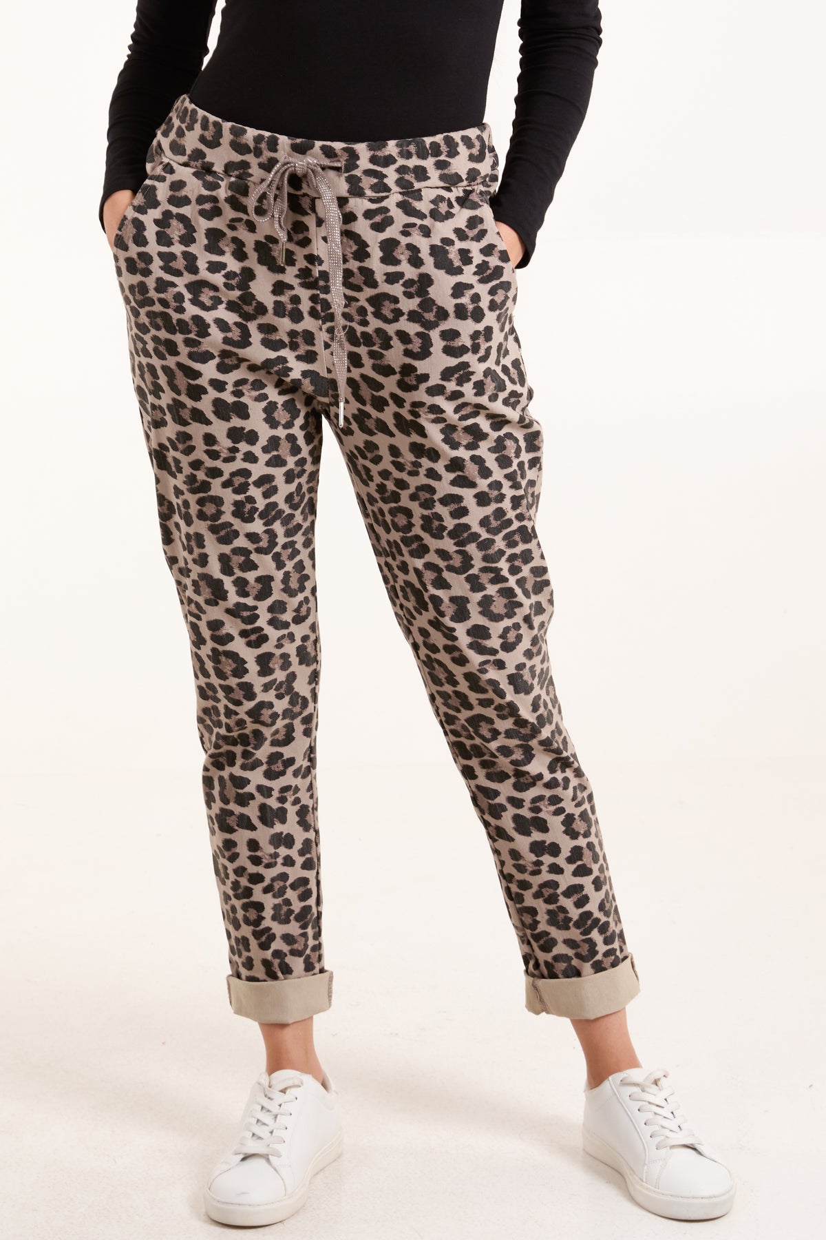 Leopard Magic Drawstring Trousers