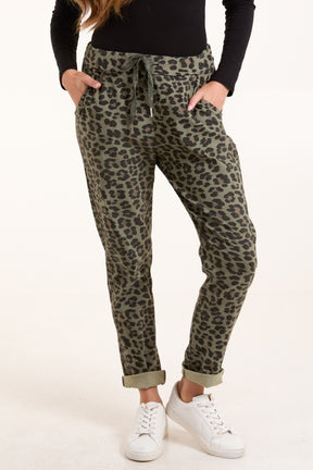 Leopard Magic Drawstring Trousers