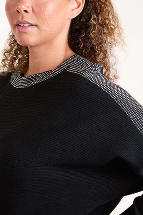 Diamante Neckline Jumper