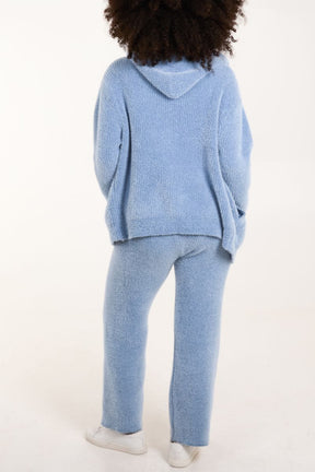 Zip Up Cosy Cardigan & Trouser Set