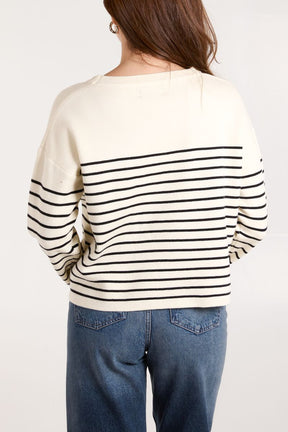 'Amour' Sailor Stripe Jumper