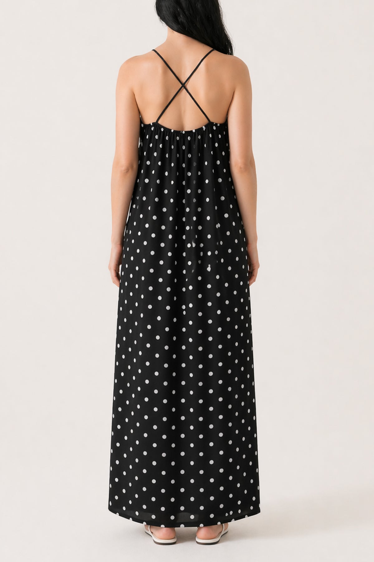 Polka Dot Cami Maxi Dress