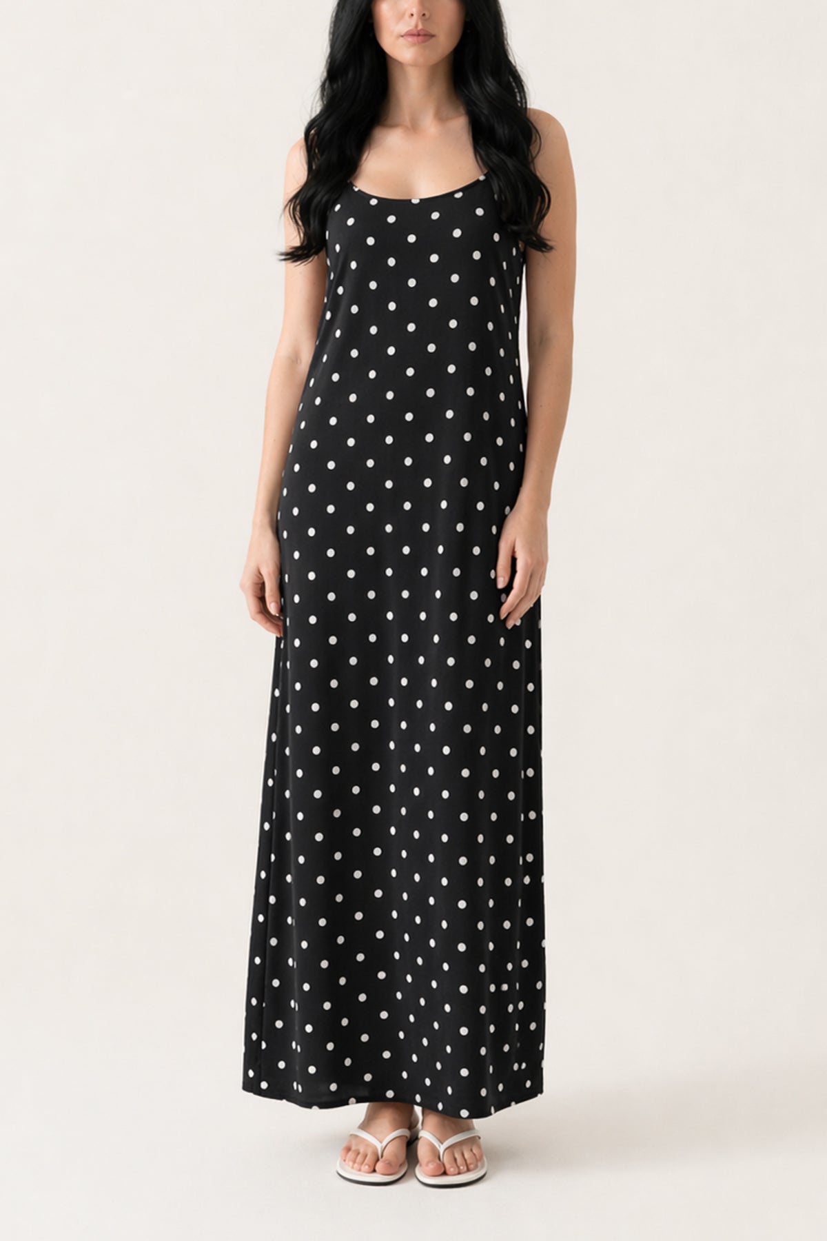 Polka Dot Cami Maxi Dress