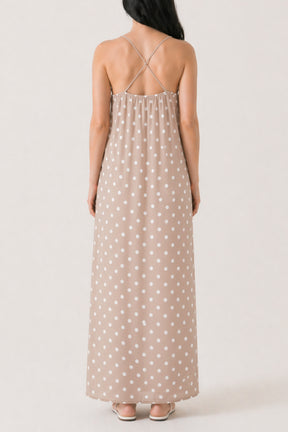 Polka Dot Cami Maxi Dress