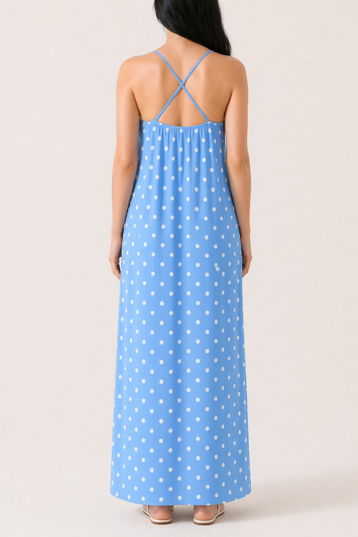 Polka Dot Cami Maxi Dress