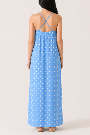 Polka Dot Cami Maxi Dress