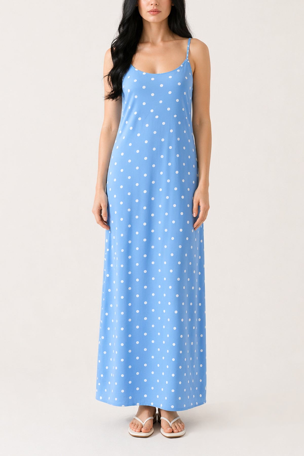 Polka Dot Cami Maxi Dress
