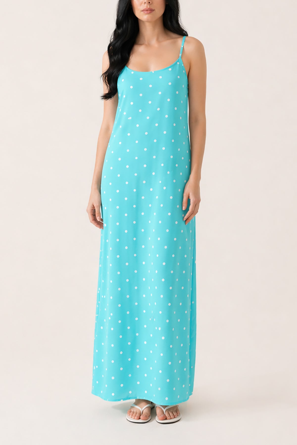 Polka Dot Cami Maxi Dress