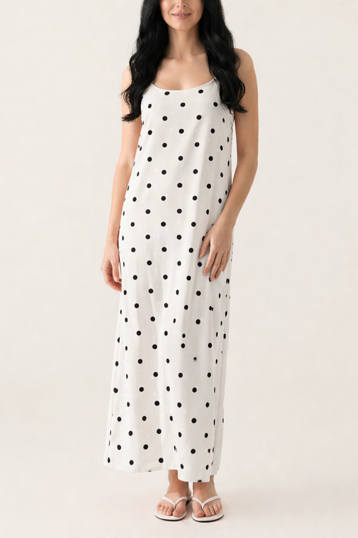 Polka Dot Cami Maxi Dress