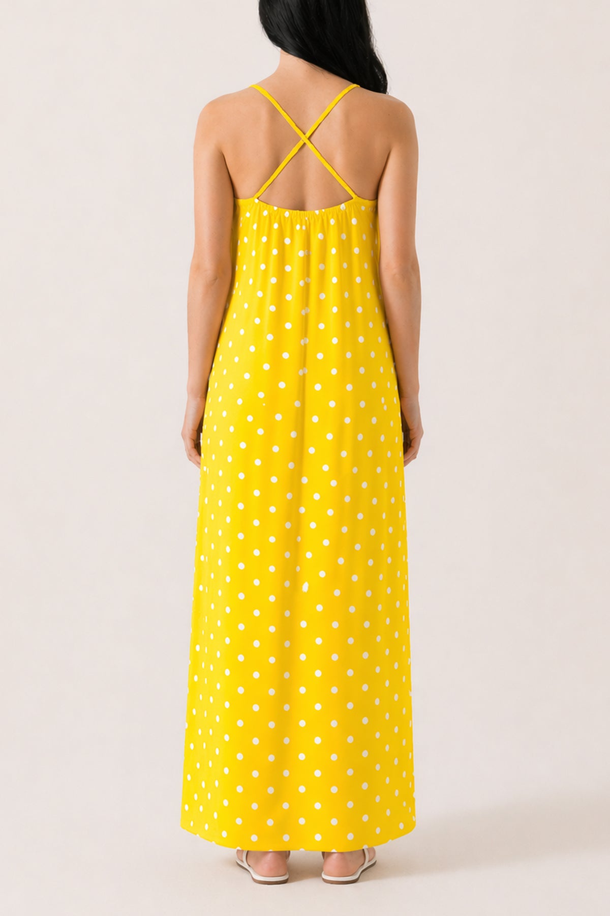 Polka Dot Cami Maxi Dress
