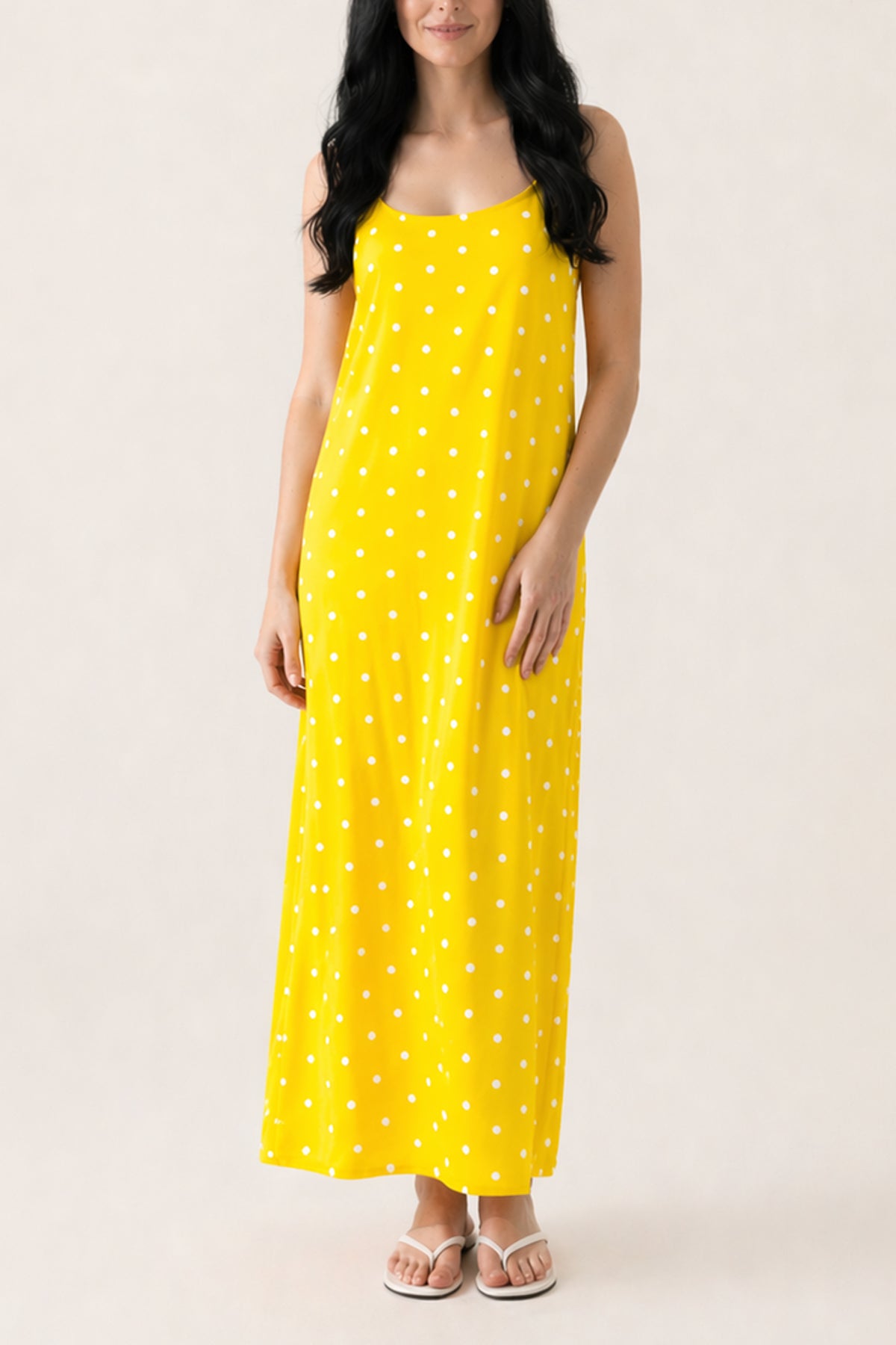 Polka Dot Cami Maxi Dress