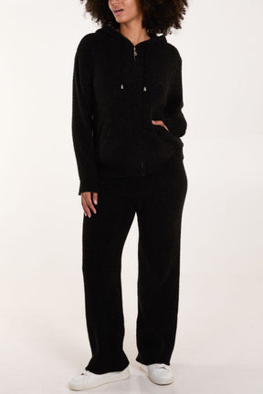 Zip Up Cosy Cardigan & Trouser Set