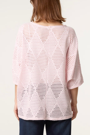 Diamond Net Cotton Top