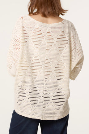 Diamond Net Cotton Top