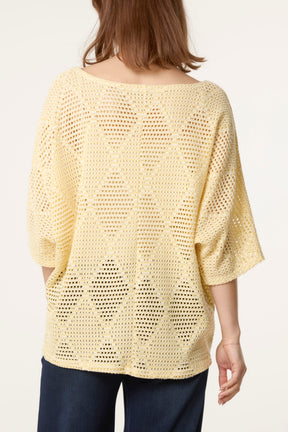 Diamond Net Cotton Top