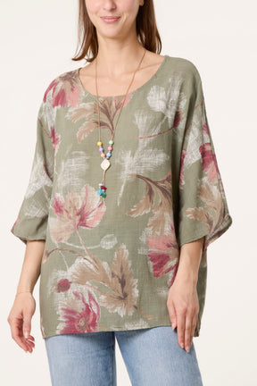 Floral Print Necklace Top