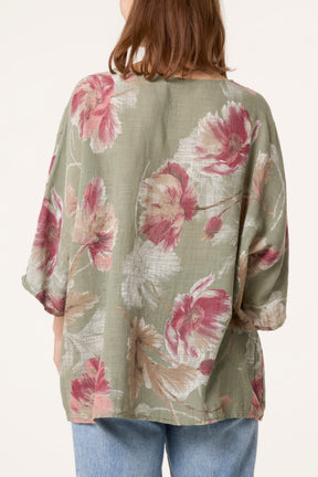Floral Print Necklace Top