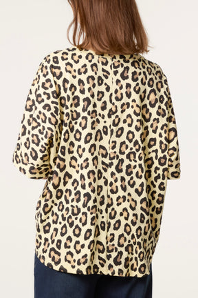 Animal Print Boxy Top