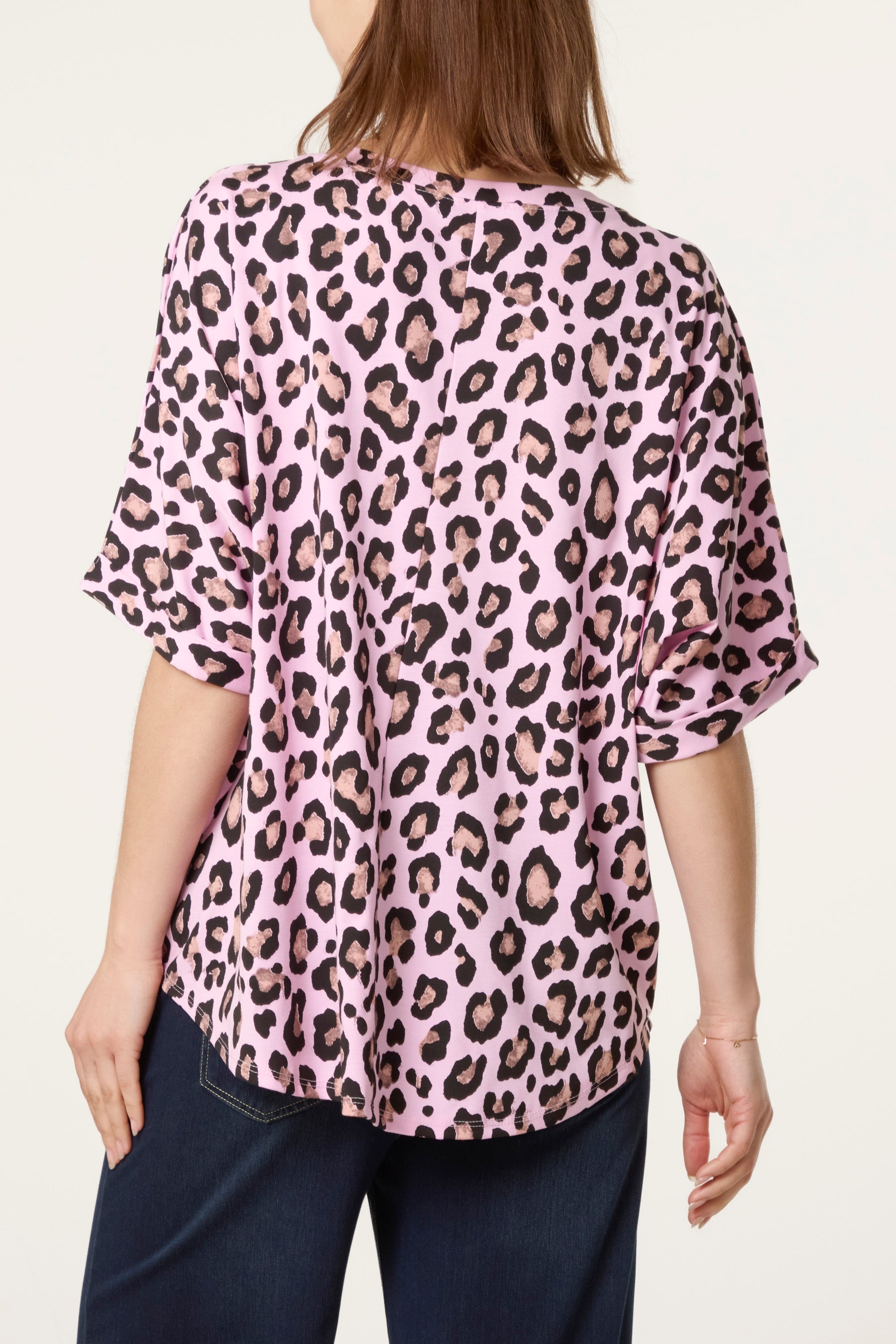 Animal Print Boxy Top